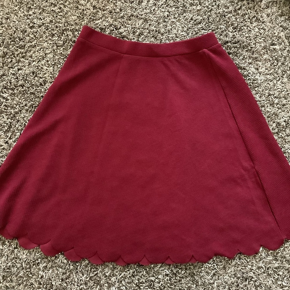 Burgundy Skirt